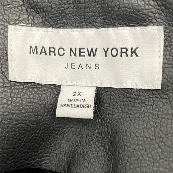 NWT Marc New York Jeans Black Shearling-Lined Women's Vest Plus Size 2X - Picture 10 of 12
